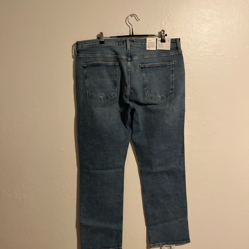 Agolde women’s Blue Straight Leg Jeans